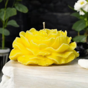 Yellow Rose Candle with Rose Blossom Fragrance (Pack of 2)